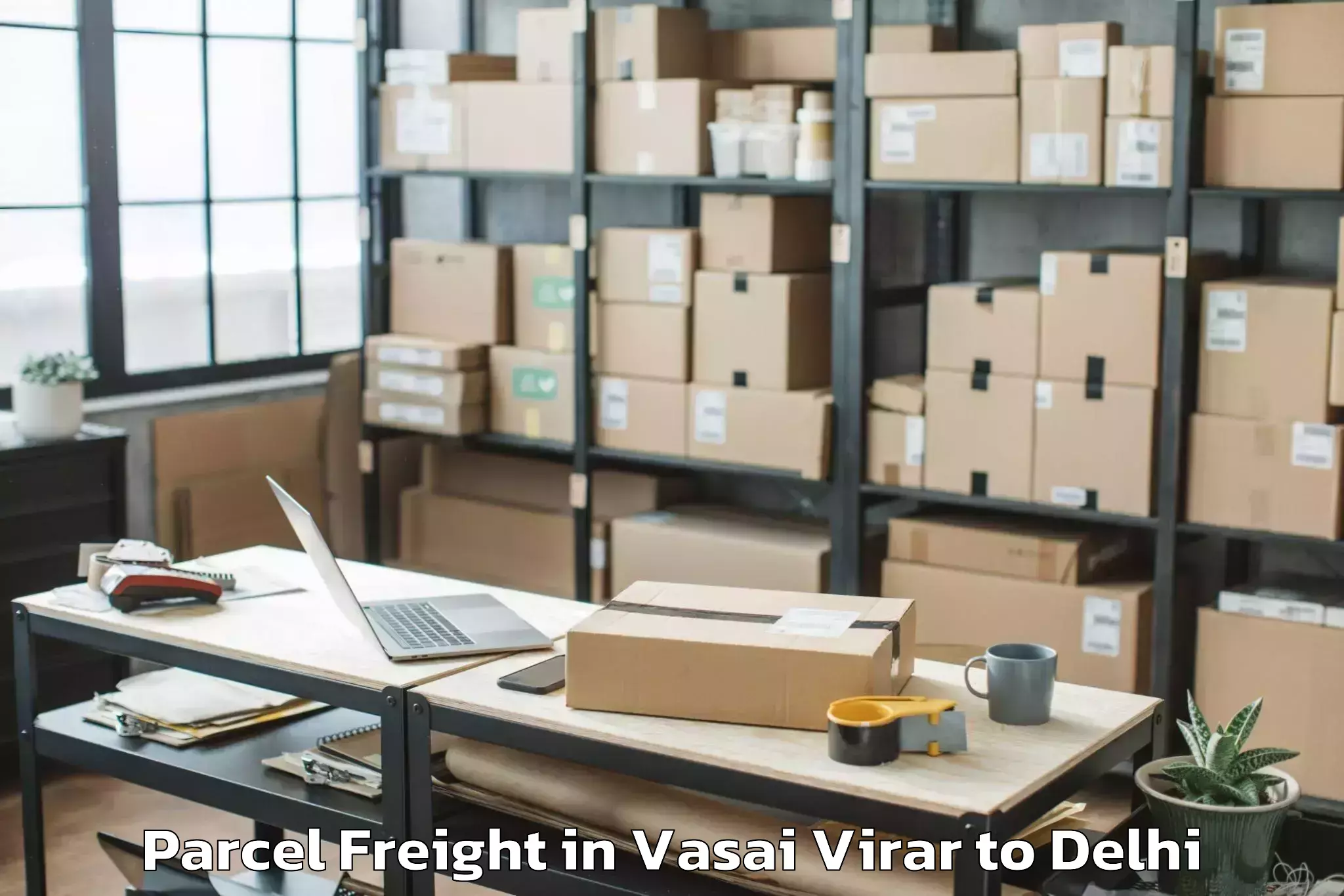 Get Vasai Virar to Connaught Place Parcel Freight